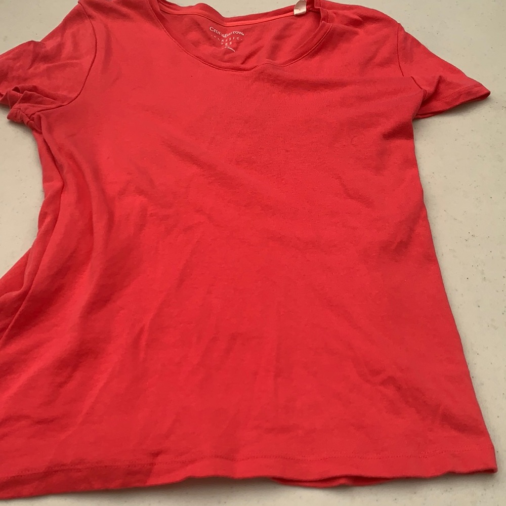 Hot pink Croft & Barrow classic tee